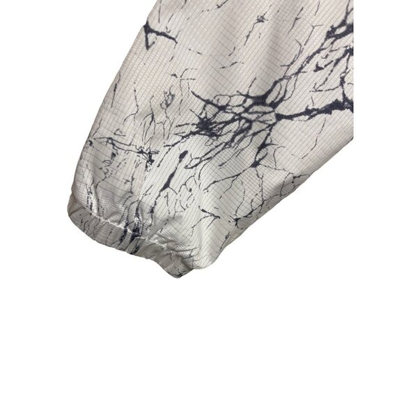 Forever 21 Lightweight Hooded Windbreaker Jacket Marble Print Men's Size Small - Picture 7 of 11